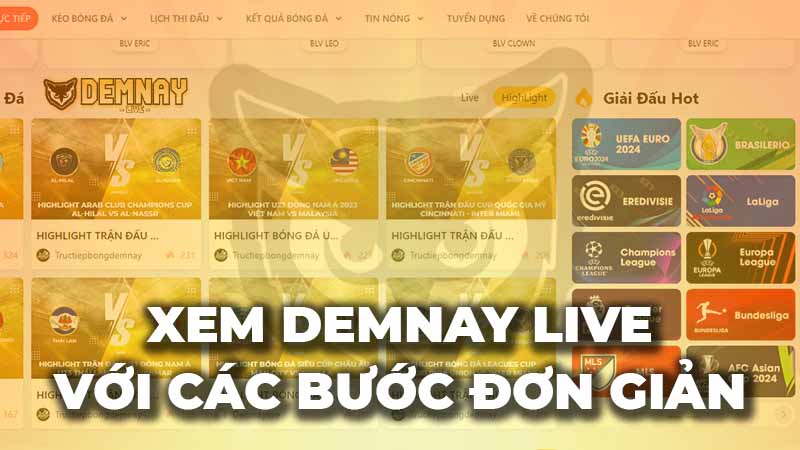 Xem Đêm Nay Live với các bước đơn giản